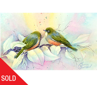 2 birds on a branch