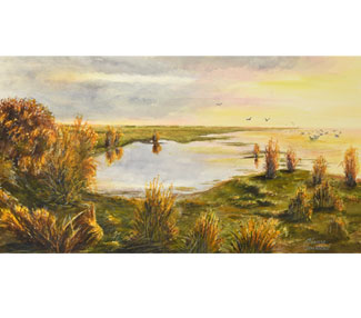 Evening Glow, Lake Ellesmere