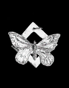 silver butterfly pendant